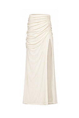 Michael Costello x REVOLVE Leah Maxi Skirt - Ivory - M (Like New)